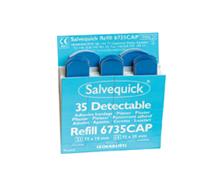 Salvequick - Blå detectable plåster (6x35 st)